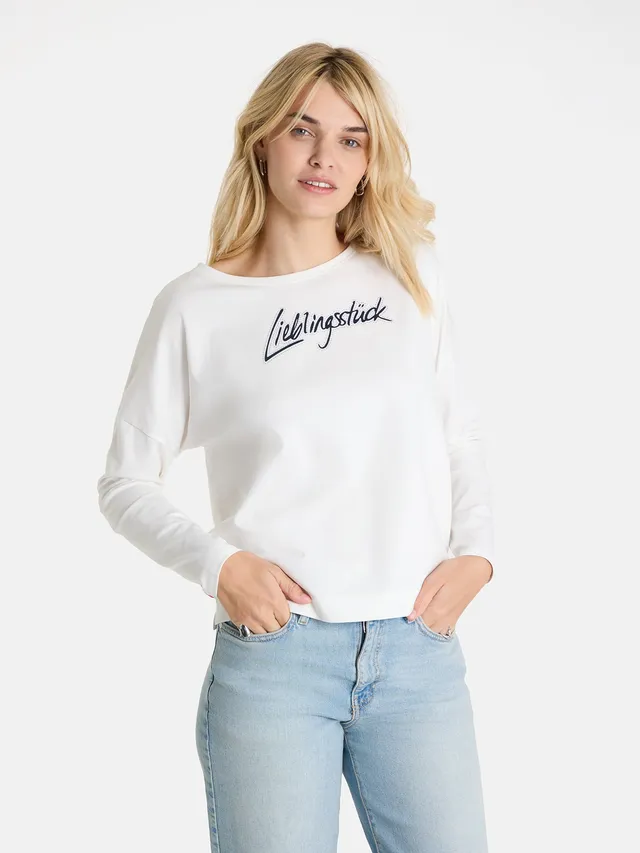 Lieblingsstück AadaL Sweatshirt offwhite Baumwollmix