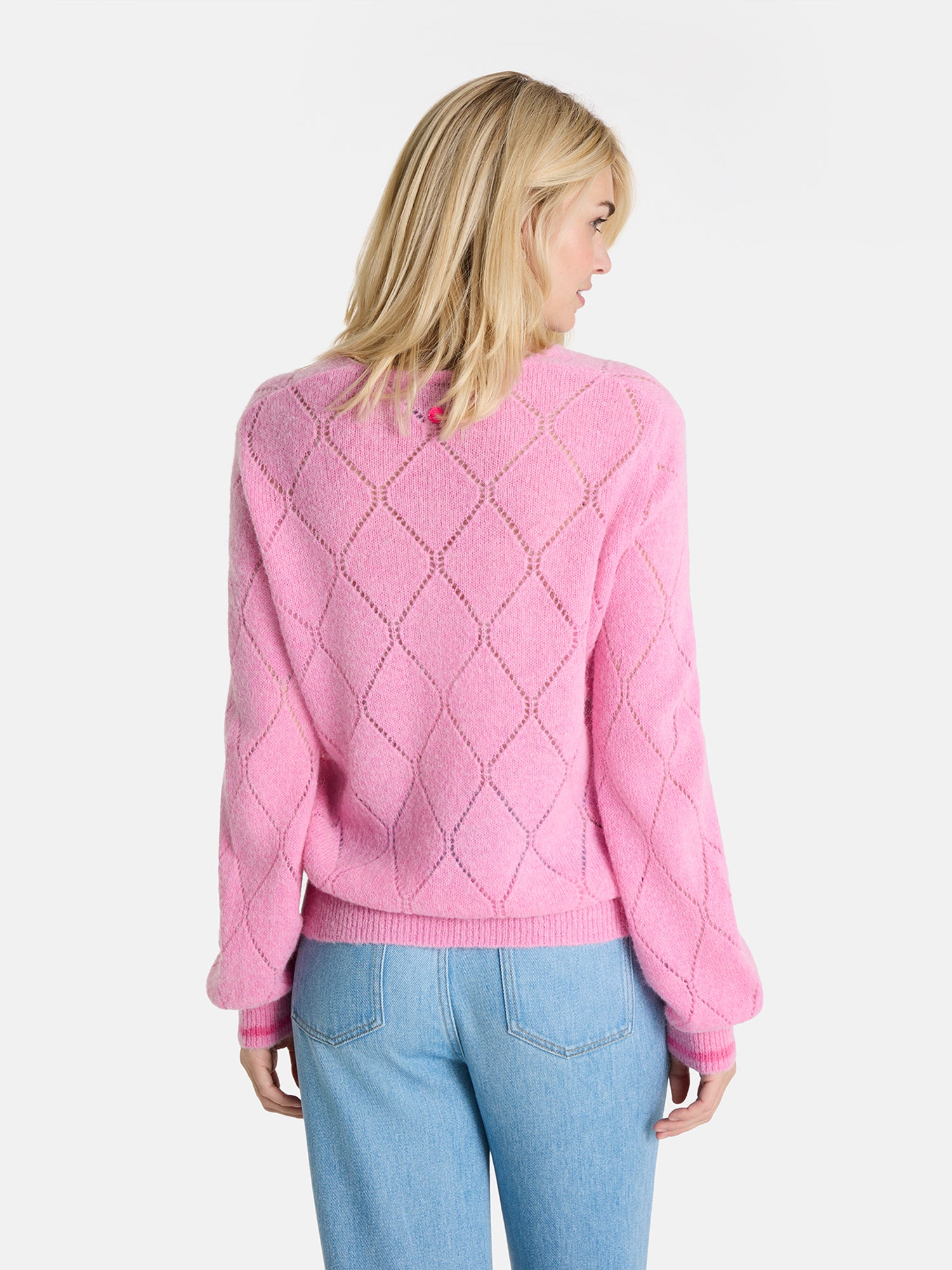 Lieblingsstück TilbeL Pullover blush Rauten Alpaka