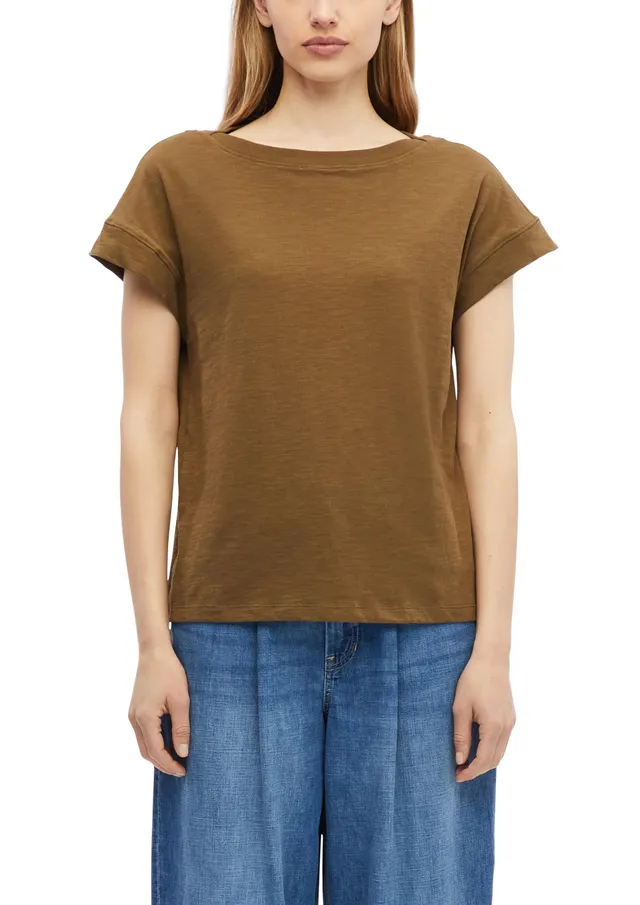 s.Oliver Red Label Top schwarz Flammgarn ärmellos
