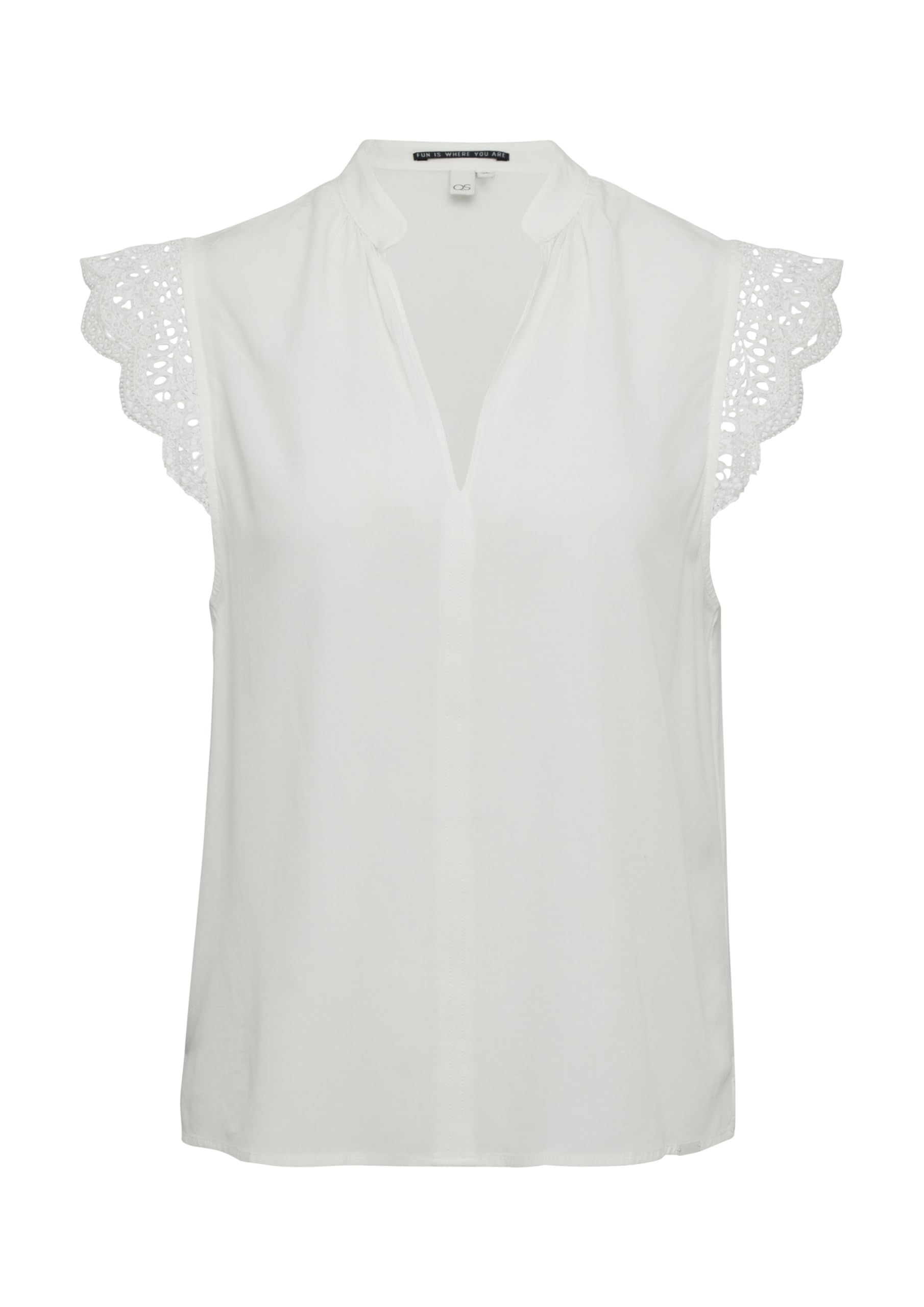 s.Oliver QS 2162739 Bluse Spitze Größe 40 Schwarz
