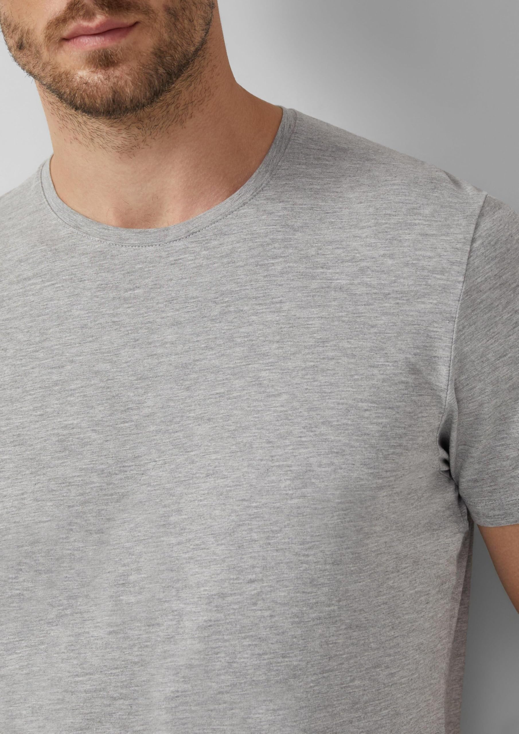 s.Oliver RED LABEL T-Shirt Herren L Schwarz Baumwolle