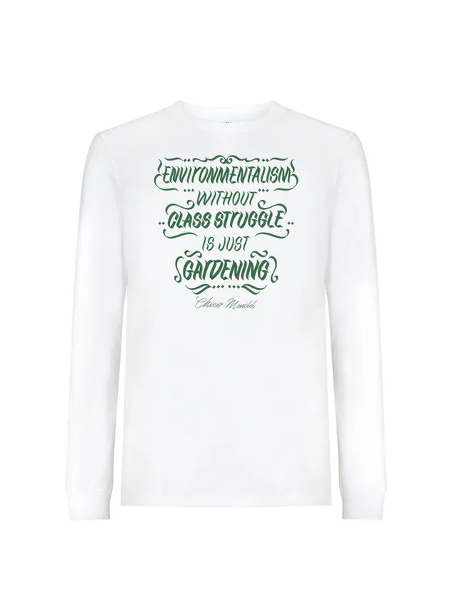 dna merch Umweltschutz Chico Mendes Langarmshirt schwarz