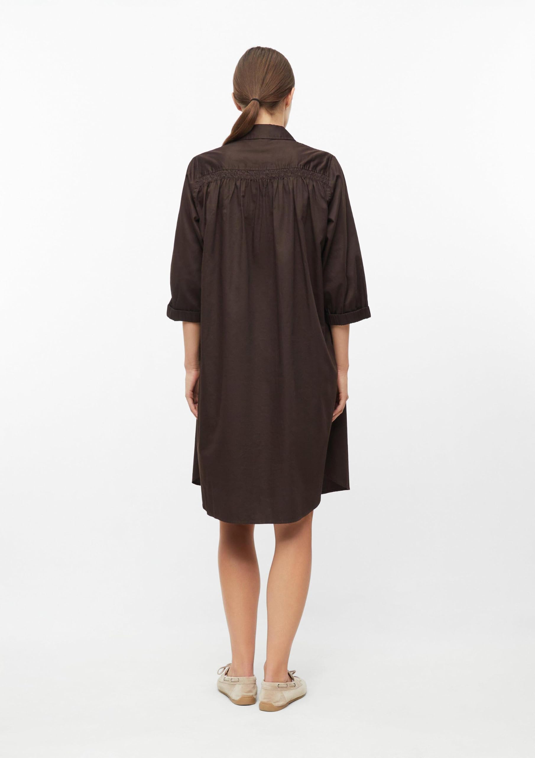 s.Oliver Red Label Hemdblusenkleid Smok Gr.42 braun