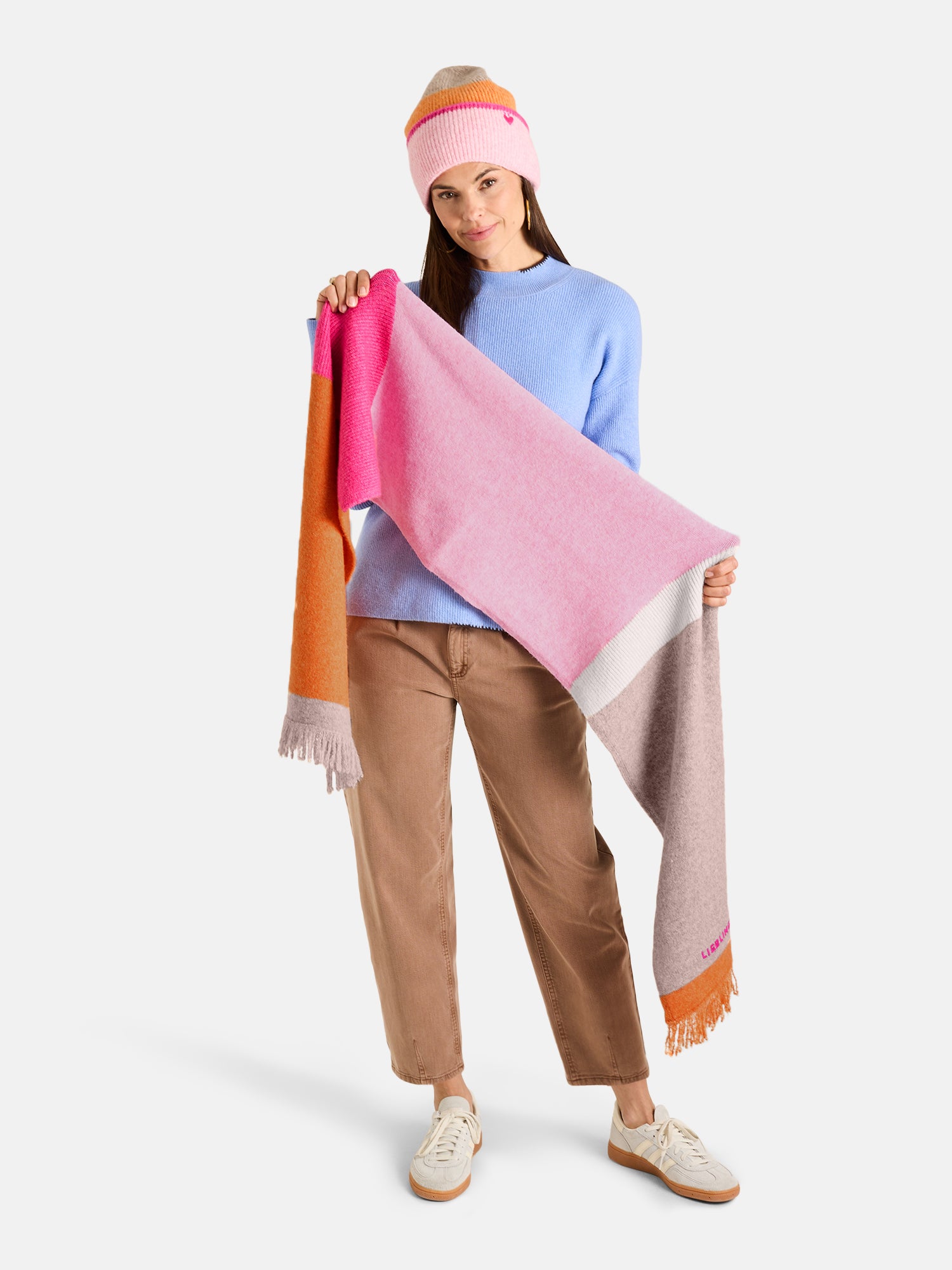 Lieblingsstück MadiL Schal beige mit Wolle