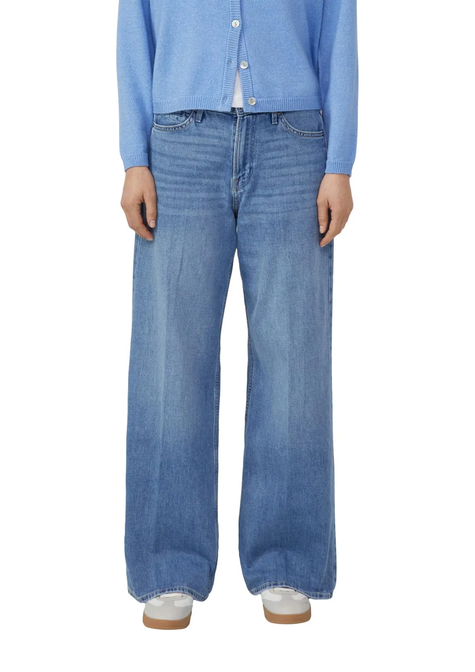 s.Oliver Junior Suri High Rise Jeans Wide Fit blau