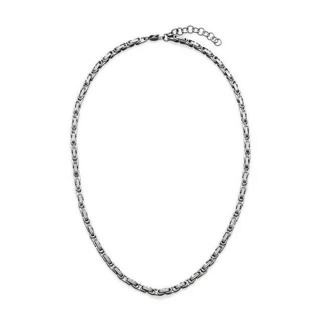 s.Oliver Königskette Halskette Armband Silber Edelstahl