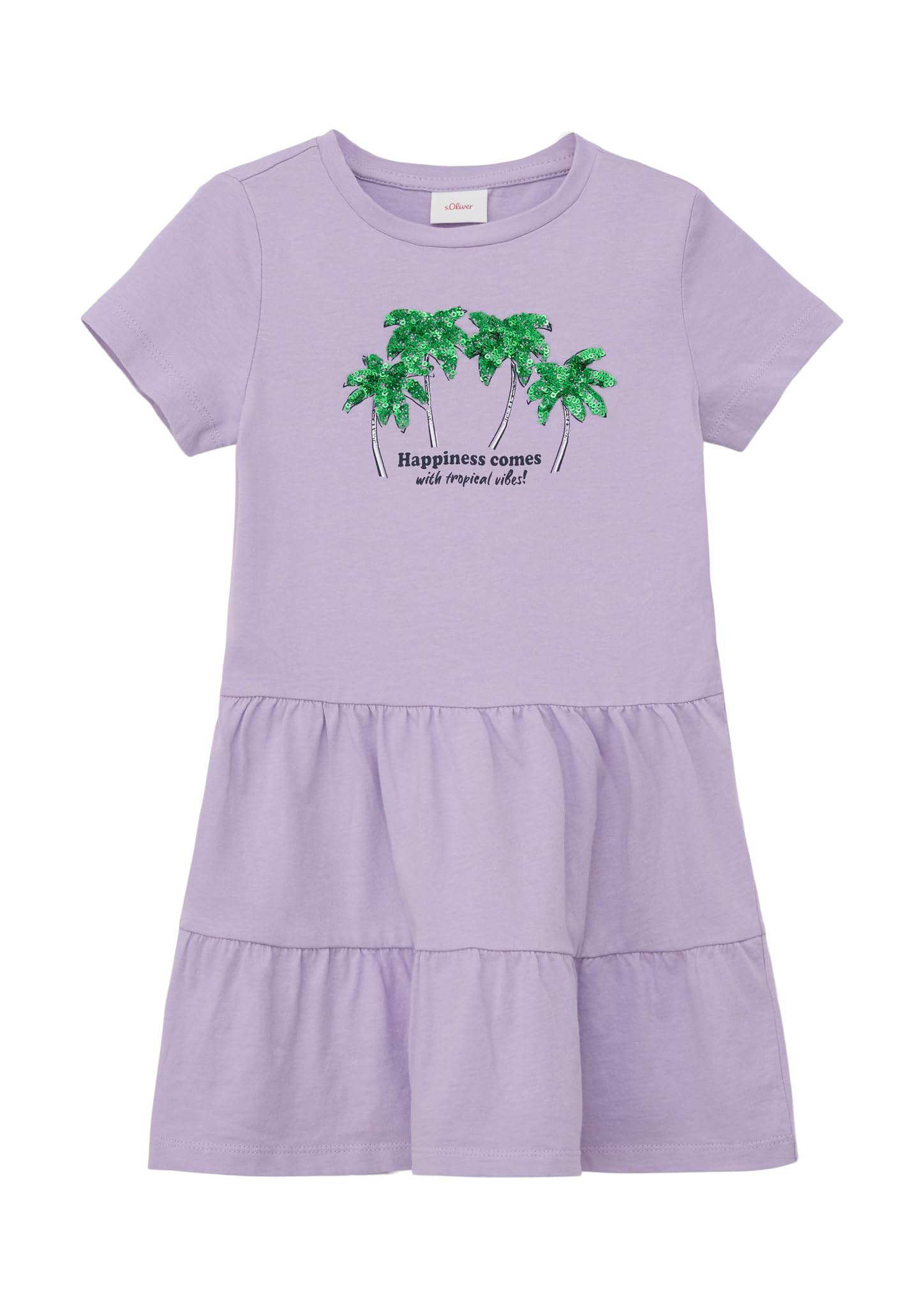 s.Oliver Junior Kleid kurz Gr.104 Pailletten rosa