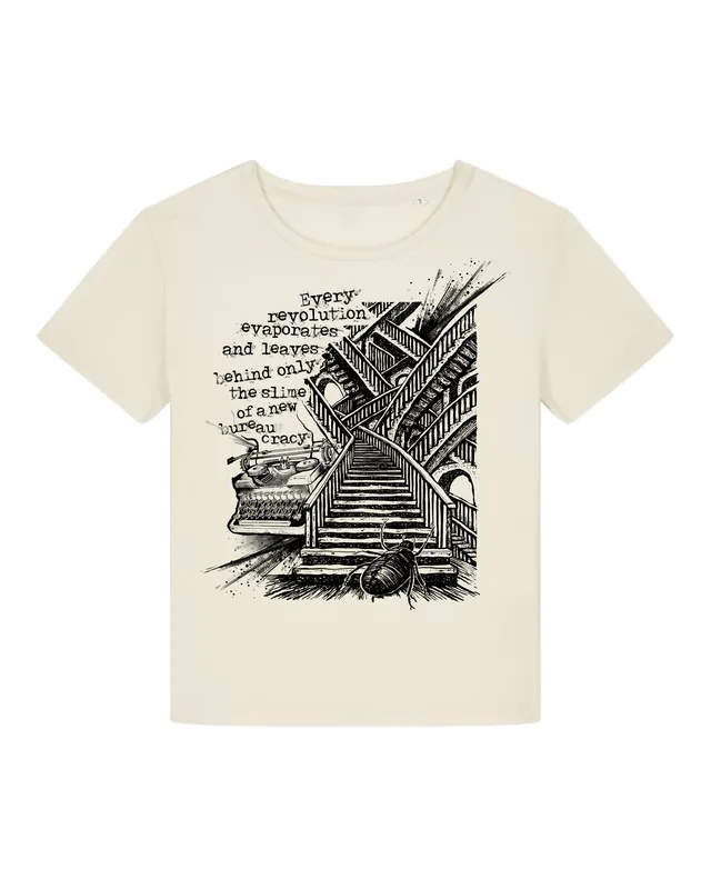 dna merch Die Verwandlung Kafka T-Shirt Damen Natural Raw