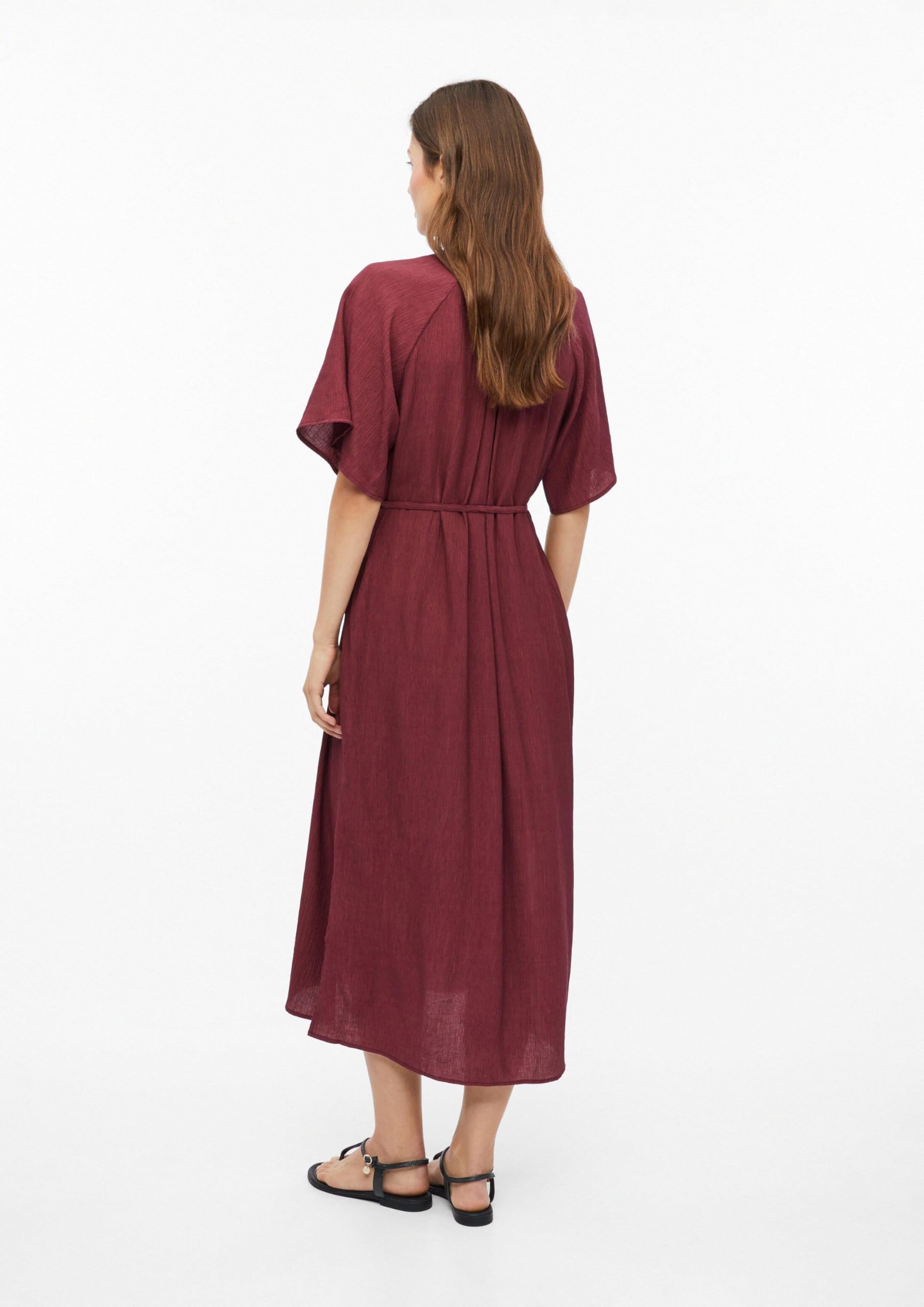s.Oliver Red Label Midi-Kleid Bindegürtel 38