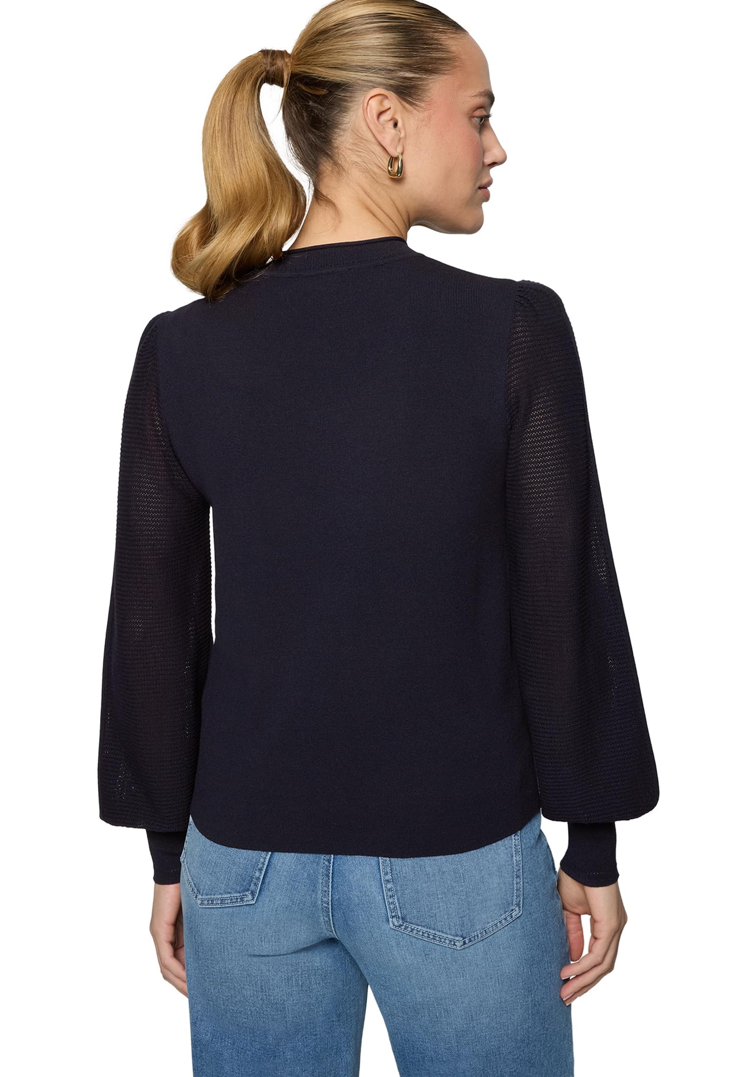 zero Pullover hoher Kragen Damen Hydrangea Gr.40