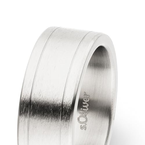 s.Oliver RED LABEL Basic Ring Silber Edelstahl
