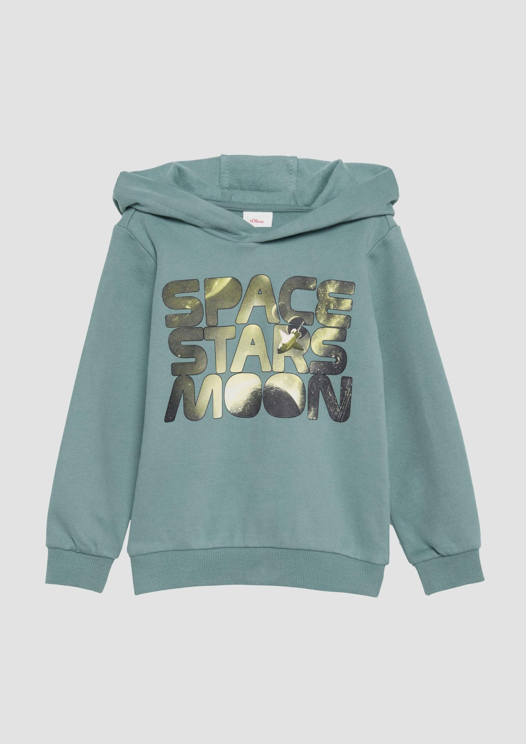 s.Oliver RED LABEL Hoodie Frontprint Türkisblau