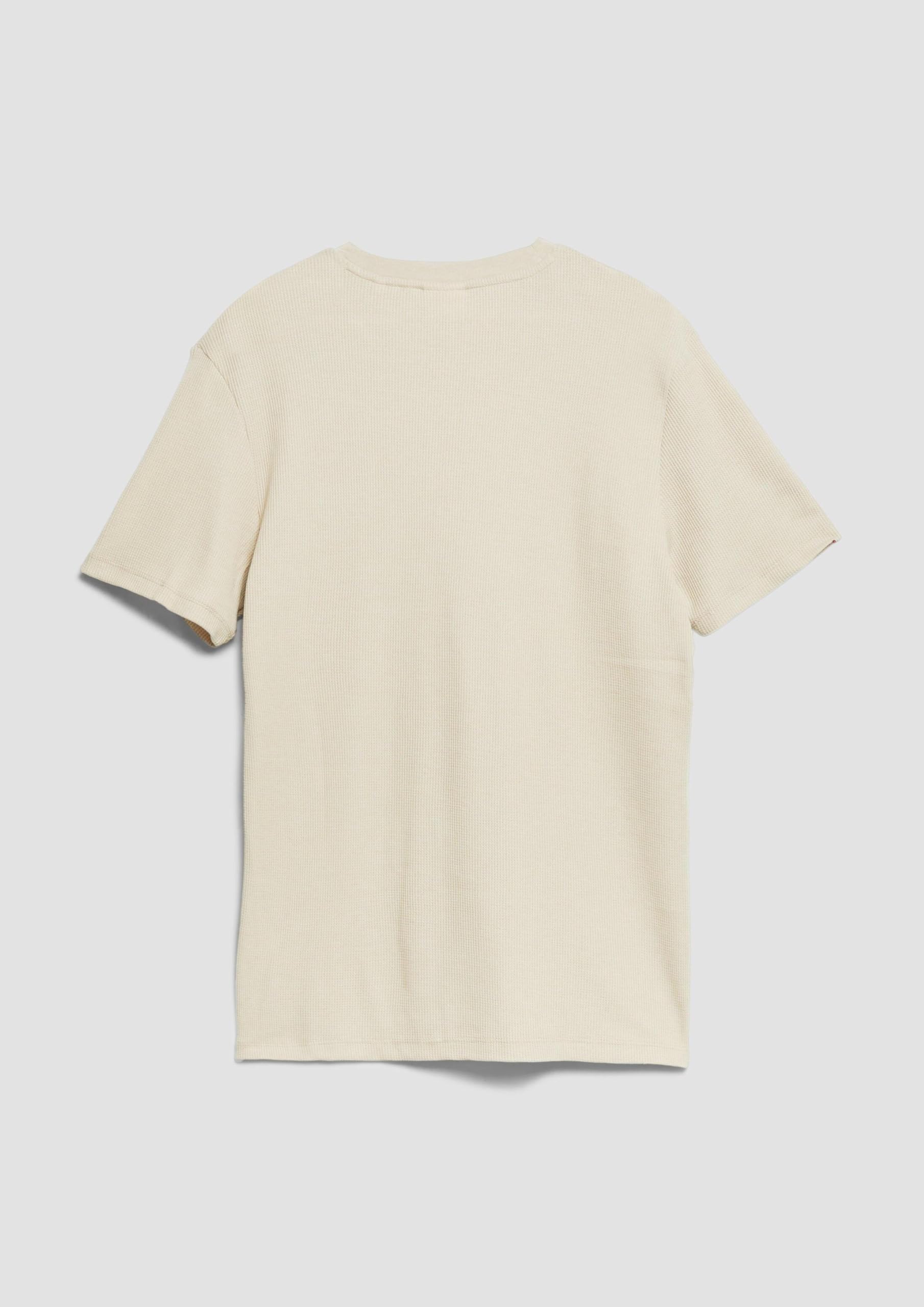 s.Oliver Junior Waffelpiqué T-Shirt beige Brusttasche