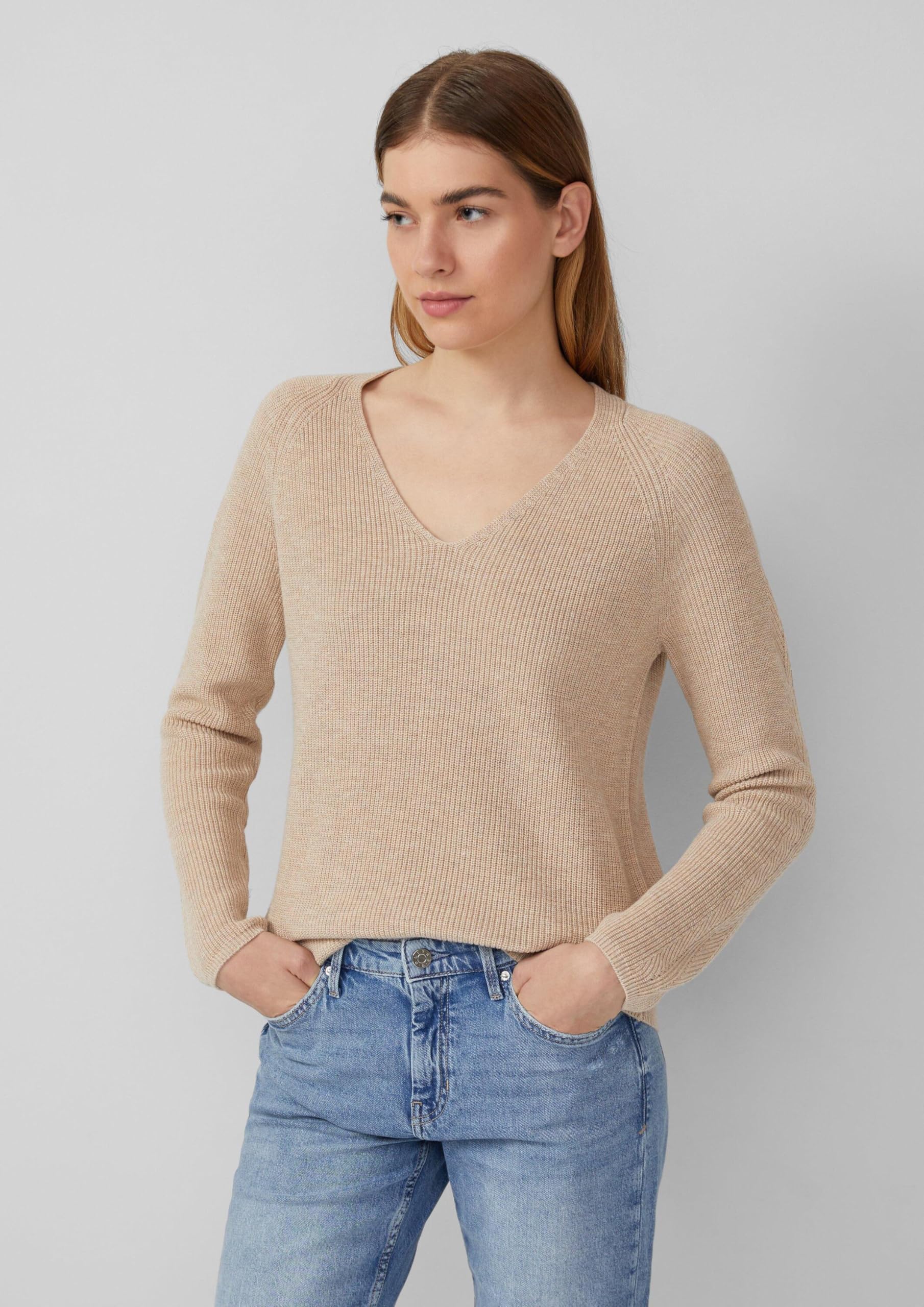 s.Oliver 2168794 Pullover mit Muster bordeaux Gr. 36-48