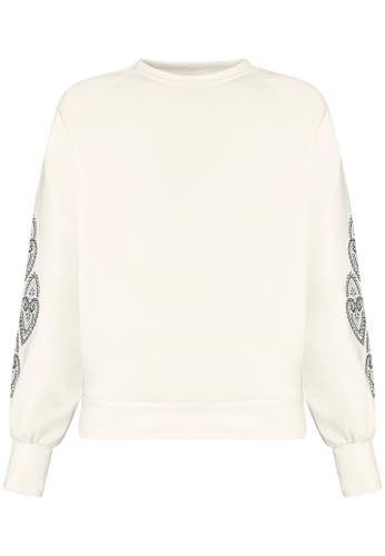 zero Sweatshirt mit Aufdruck Gr. 38 CreamBlue lässig