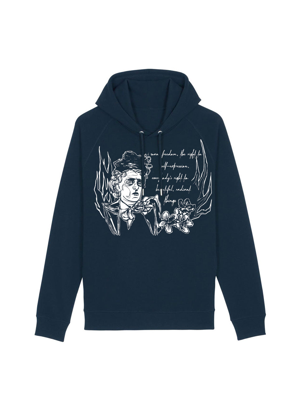 dna merch Freiheit Emma Goldman Kapuzenpullover Schwarz