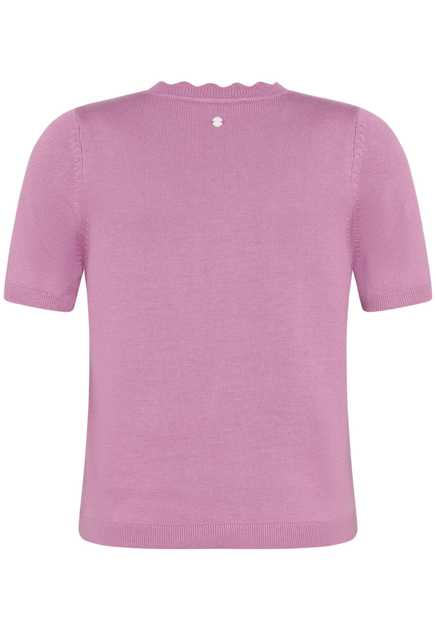 zero Kurzarmpullover Wellensaum Smoky Grape 40