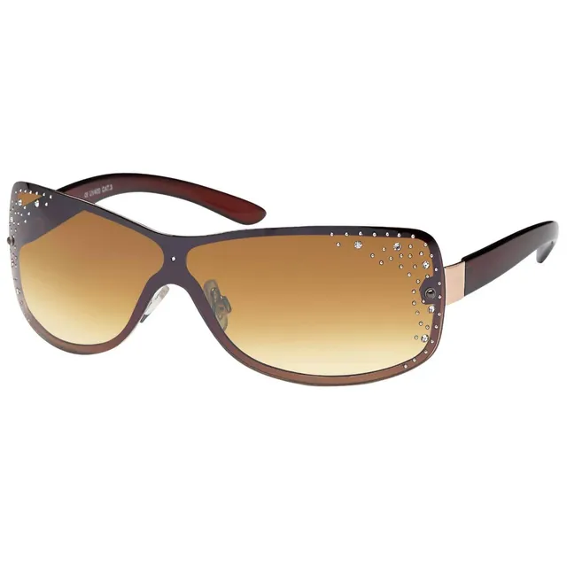 BEZLIT A0553 Damen Sonnenbrille Strasssteine Braun