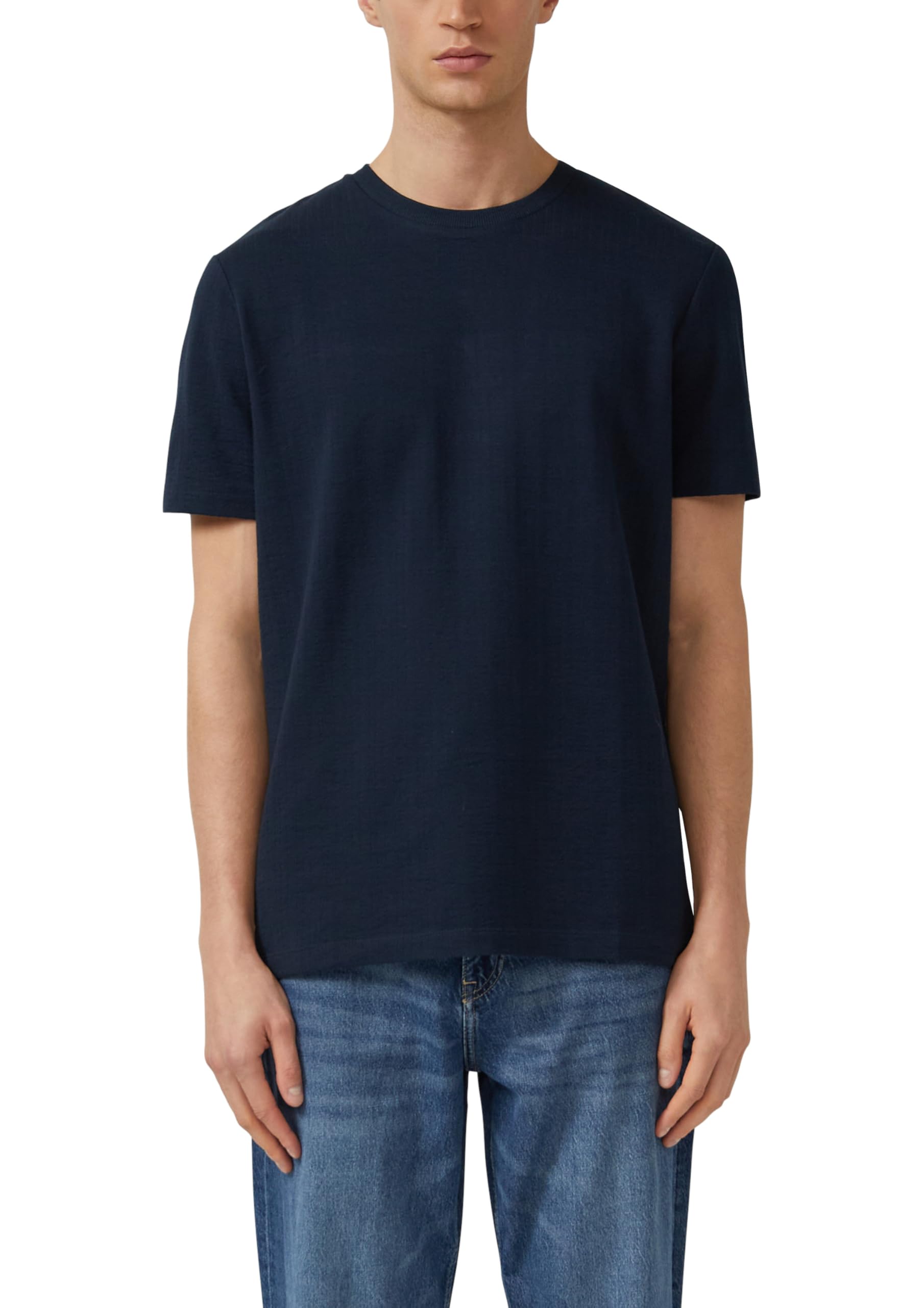 s.Oliver Junior Struktur T-Shirt dunkelgrau Baumwolle