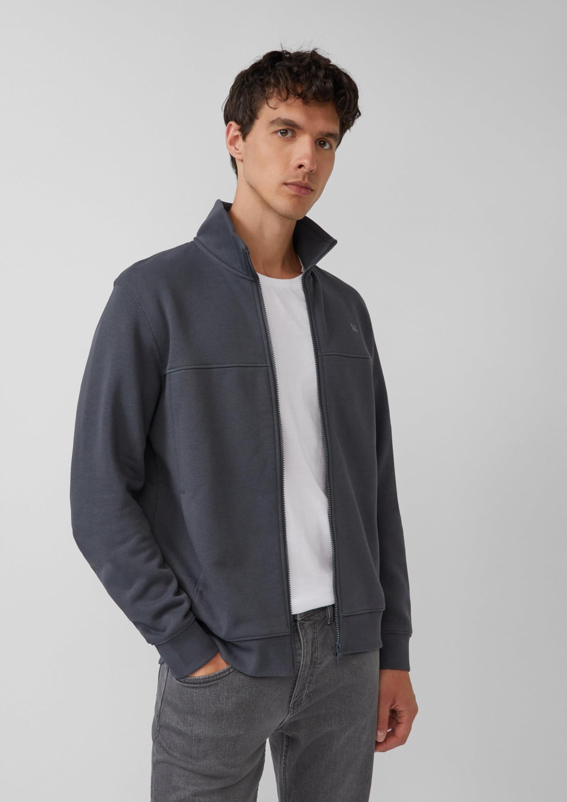 s.Oliver Junior Sweatjacke Stehkragen Eingrifftaschen