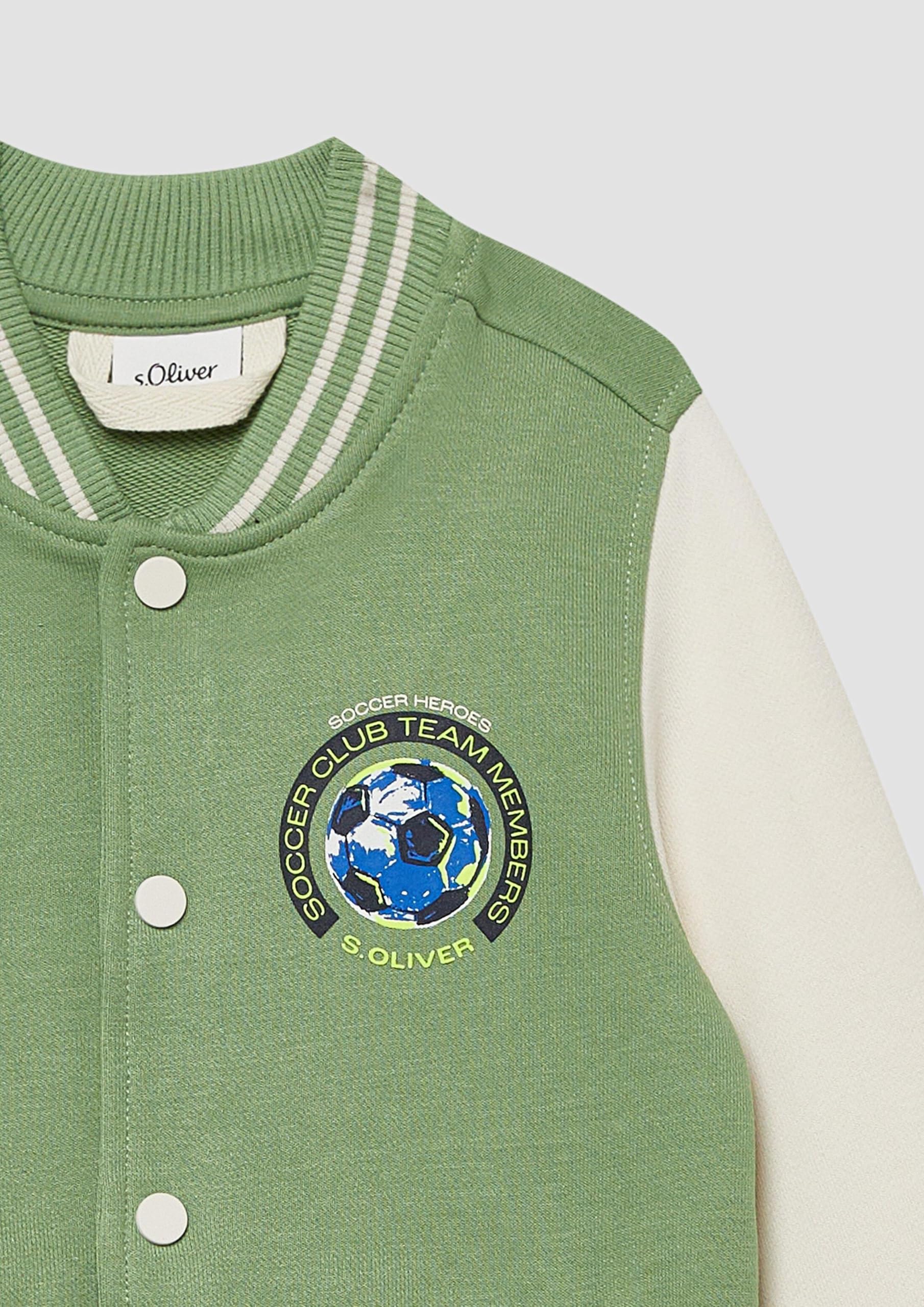 s.Oliver Red Label College Sweatjacke 128-134 Kontrast