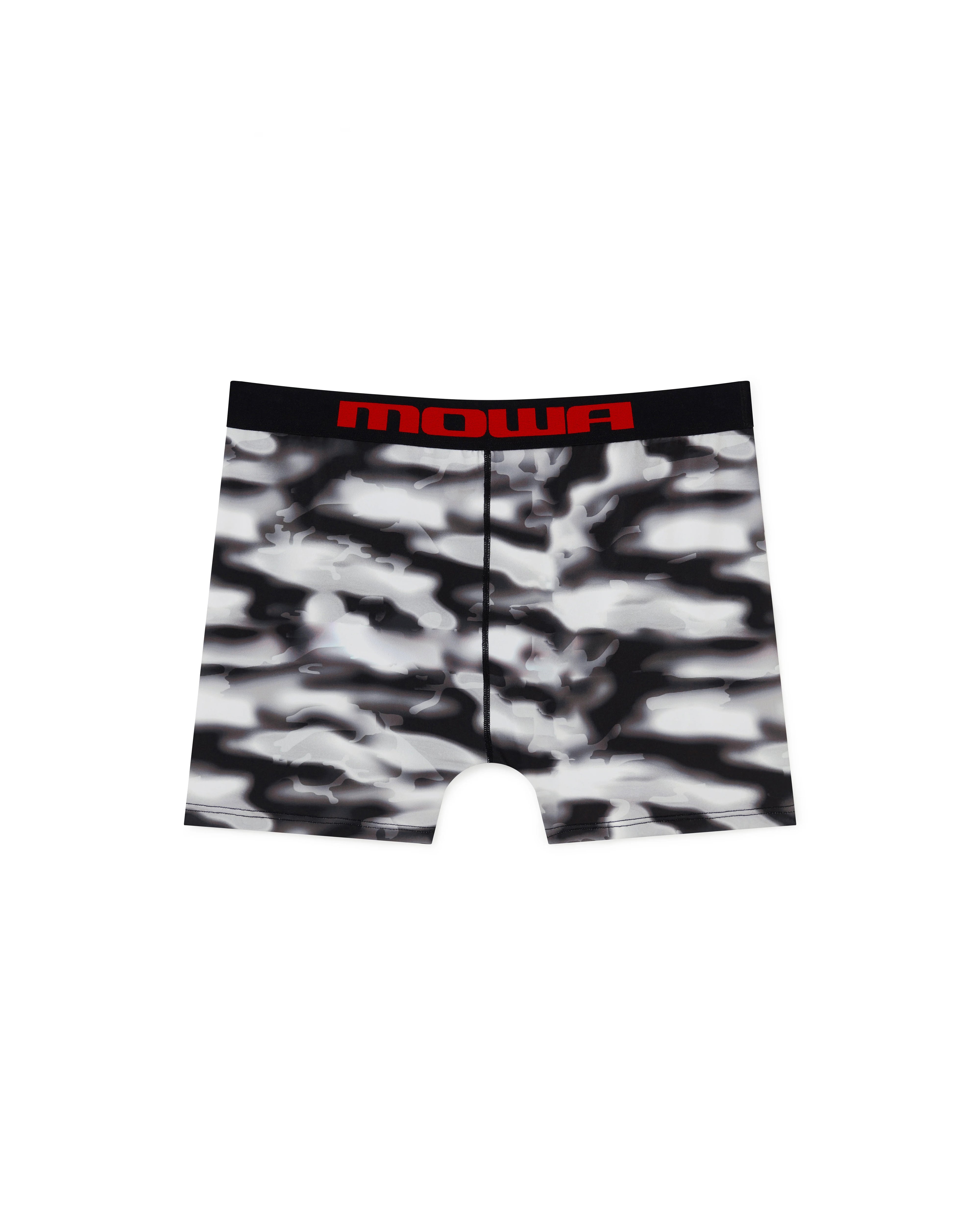 Mowalola Grey Camo Underwear Trunks Grau Camo