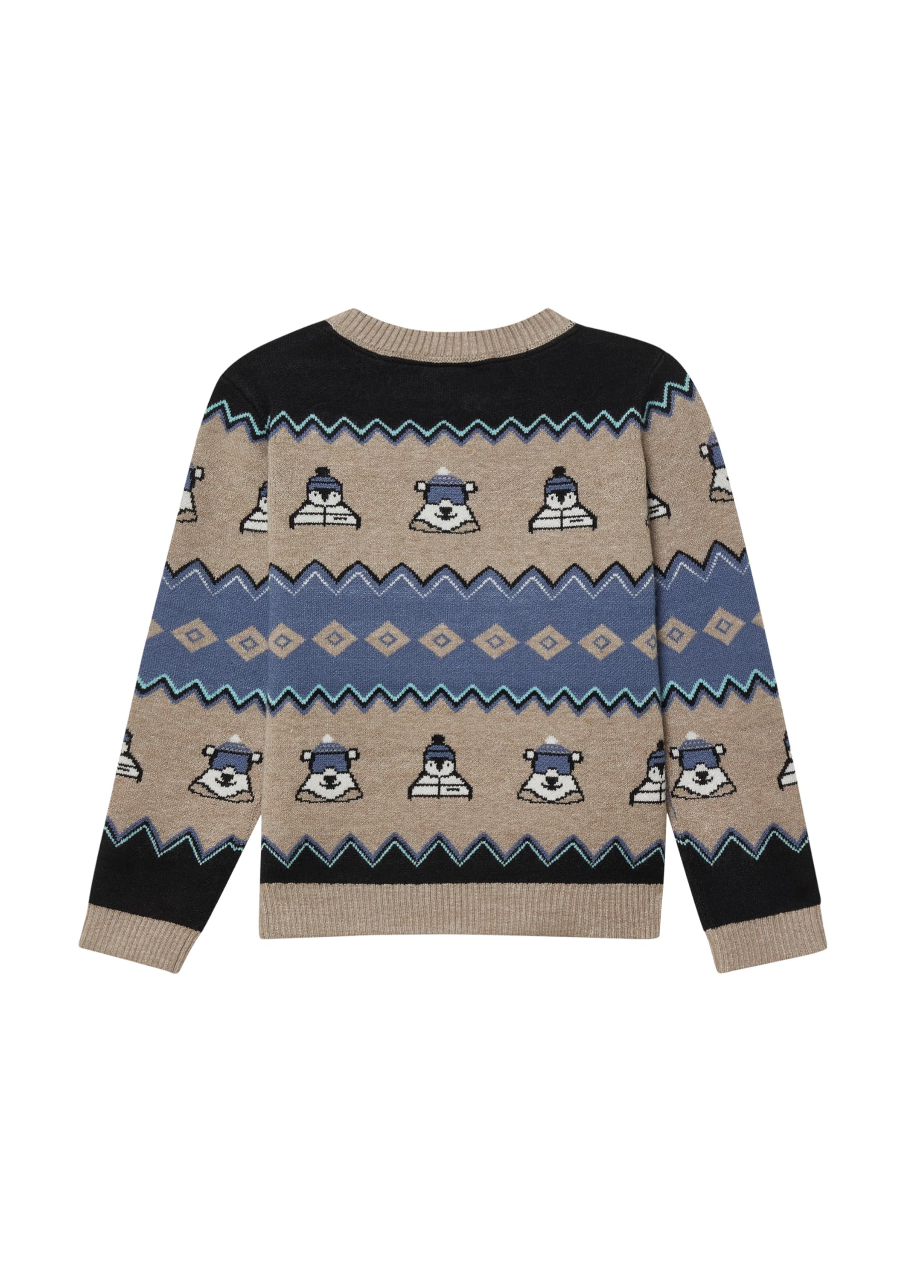 s.Oliver RED LABEL Jacquardpullover Rundhals 92-98 gemustert