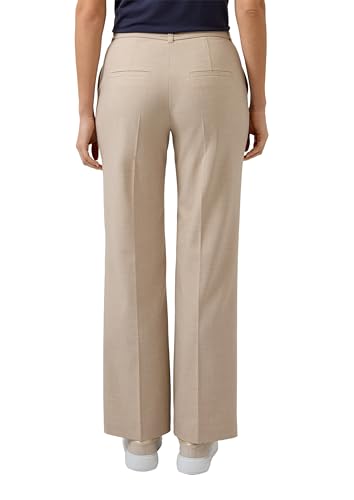 s.Oliver Black Label Hose Wide Leg Beige Gr.40 Bindegürtel