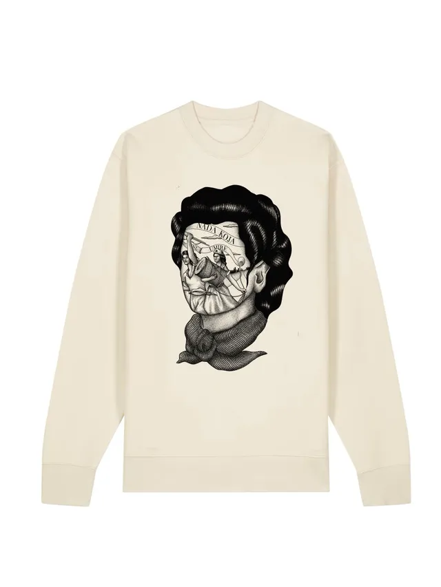 dna merch Hope Which Never Dies Rundhalspullover Off White Baumwolle