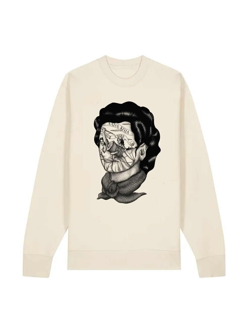 dna merch Hope Which Never Dies Rundhalspullover Off White Baumwolle