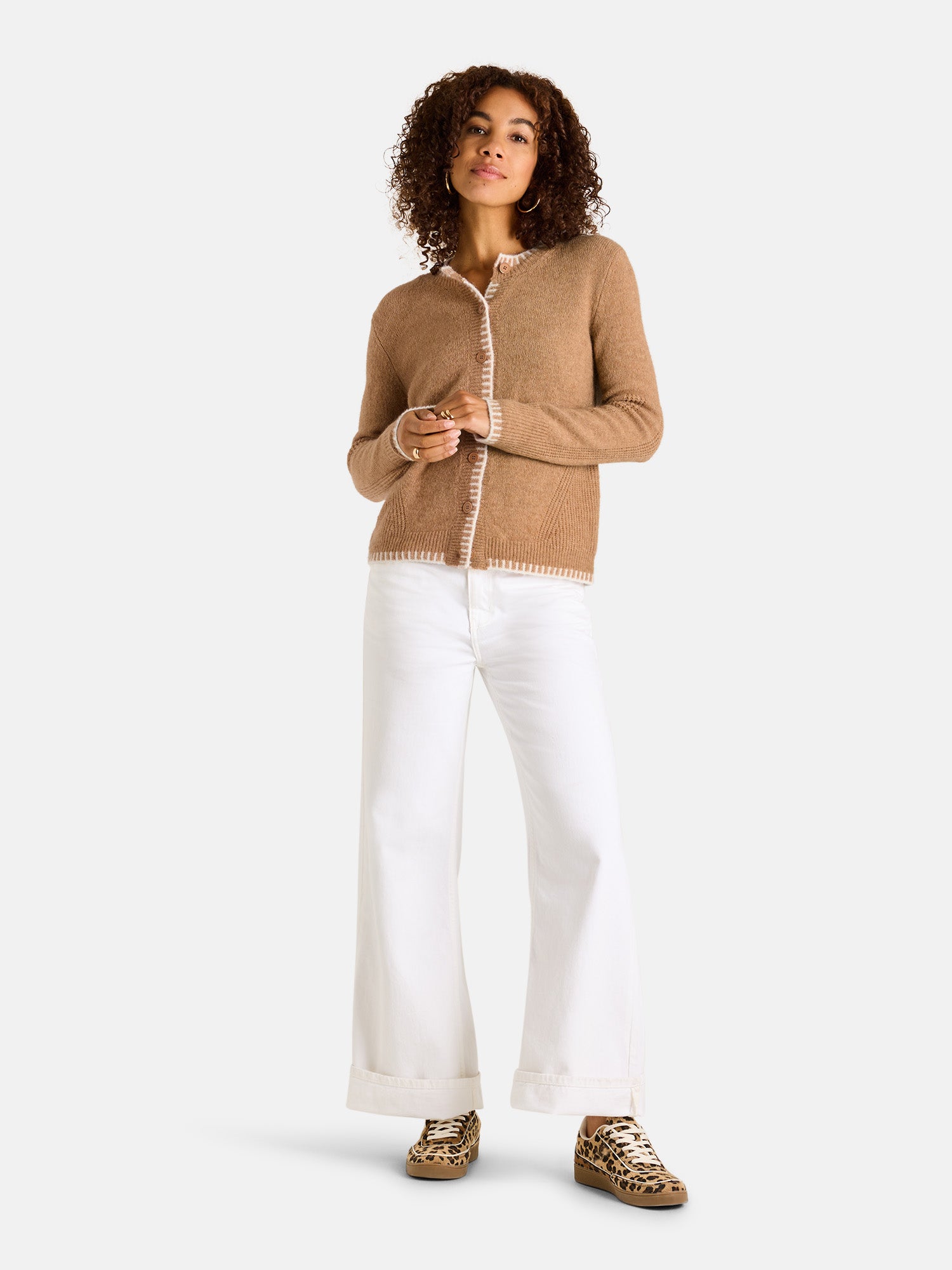 Lieblingsstück AshlayL Strickjacke beige Alpakamix