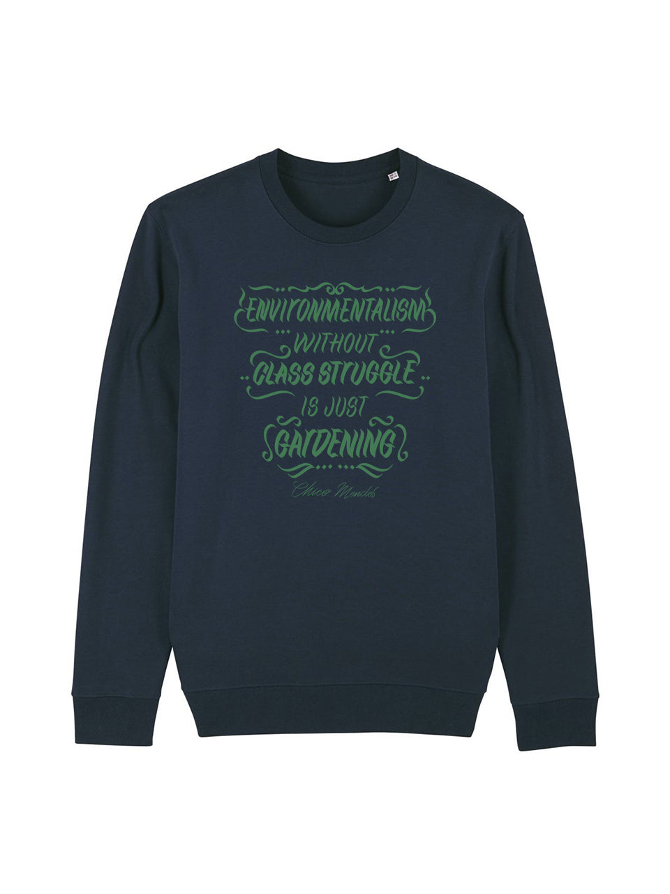 dna merch 161 Clothing Umweltschutz ohne Klassenkampf Pullover Schwarz Bio