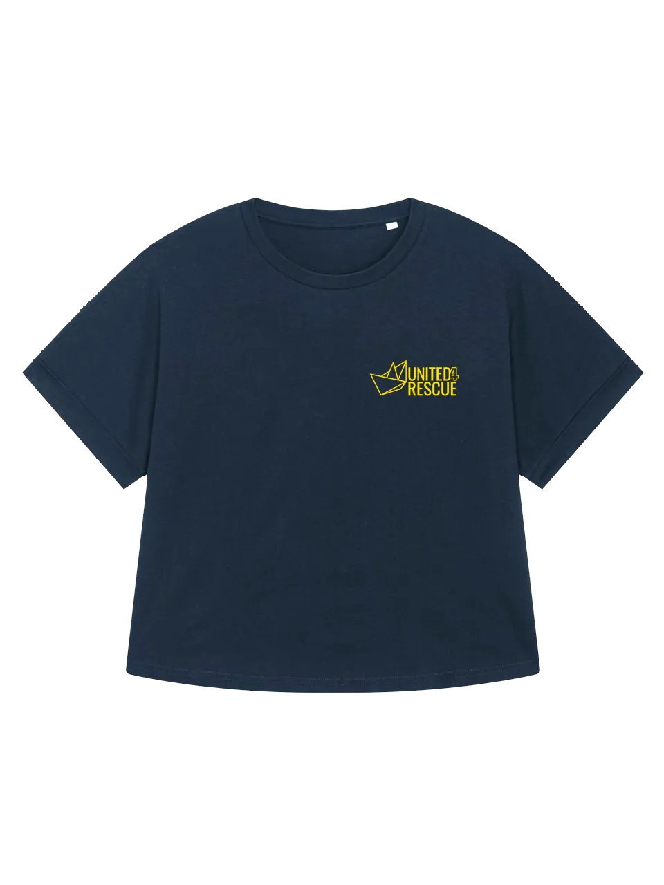 United4Rescue Frauen Roundback T-Shirt Logo klein Schwarz