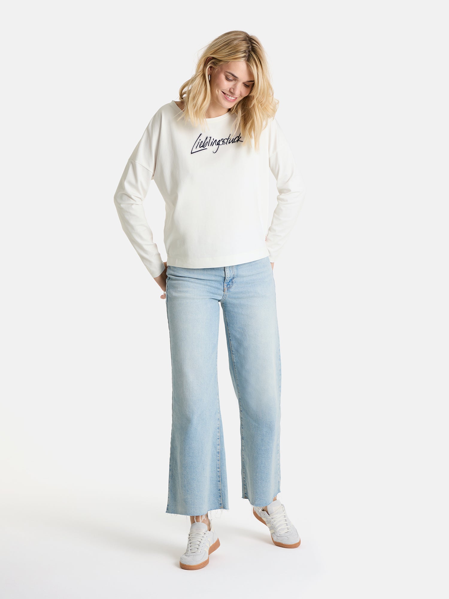 Lieblingsstück AadaL Sweatshirt offwhite Baumwollmix