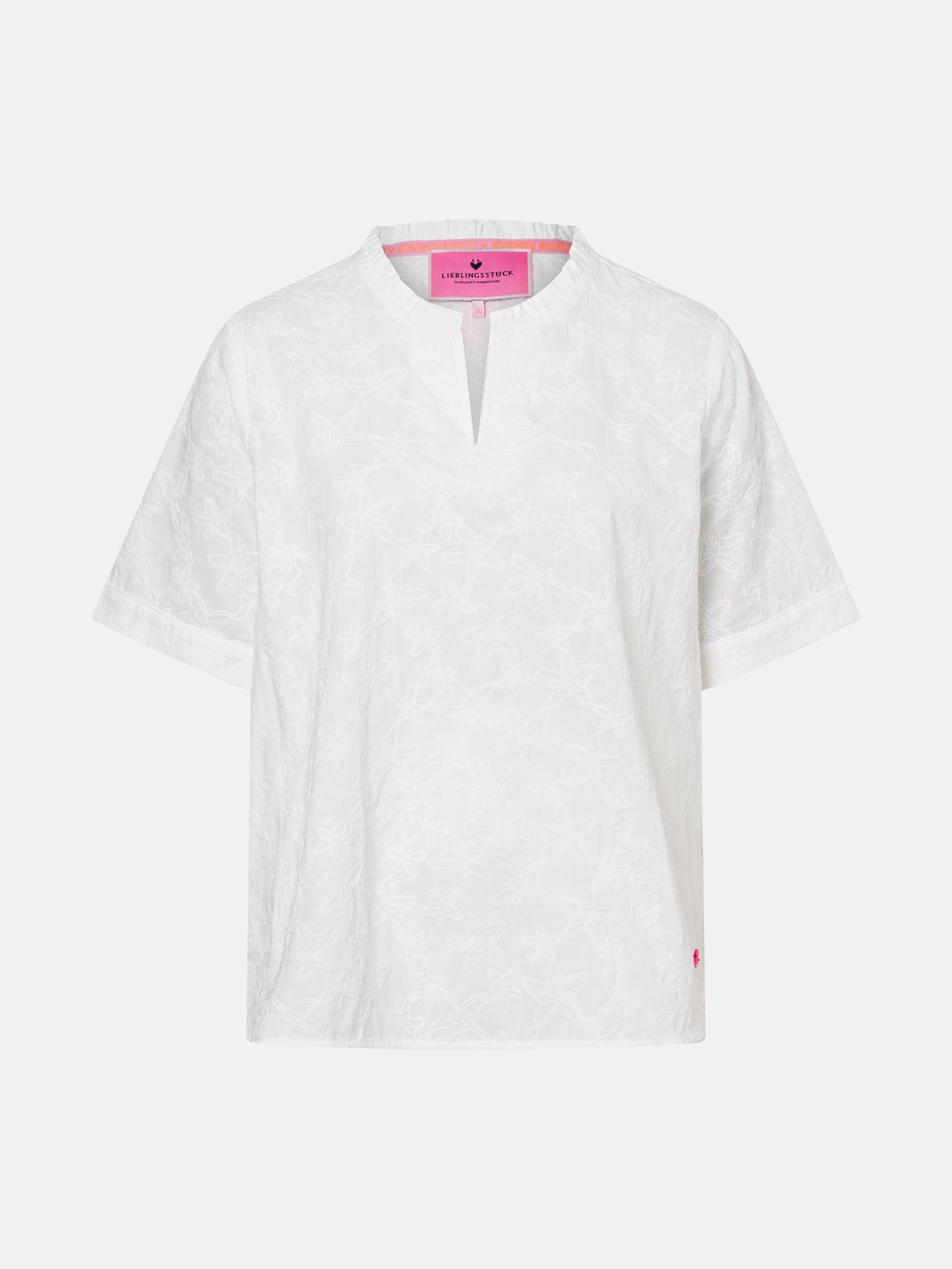 Lieblingsstück RamiraL Kurzarmbluse offwhite Baumwolle