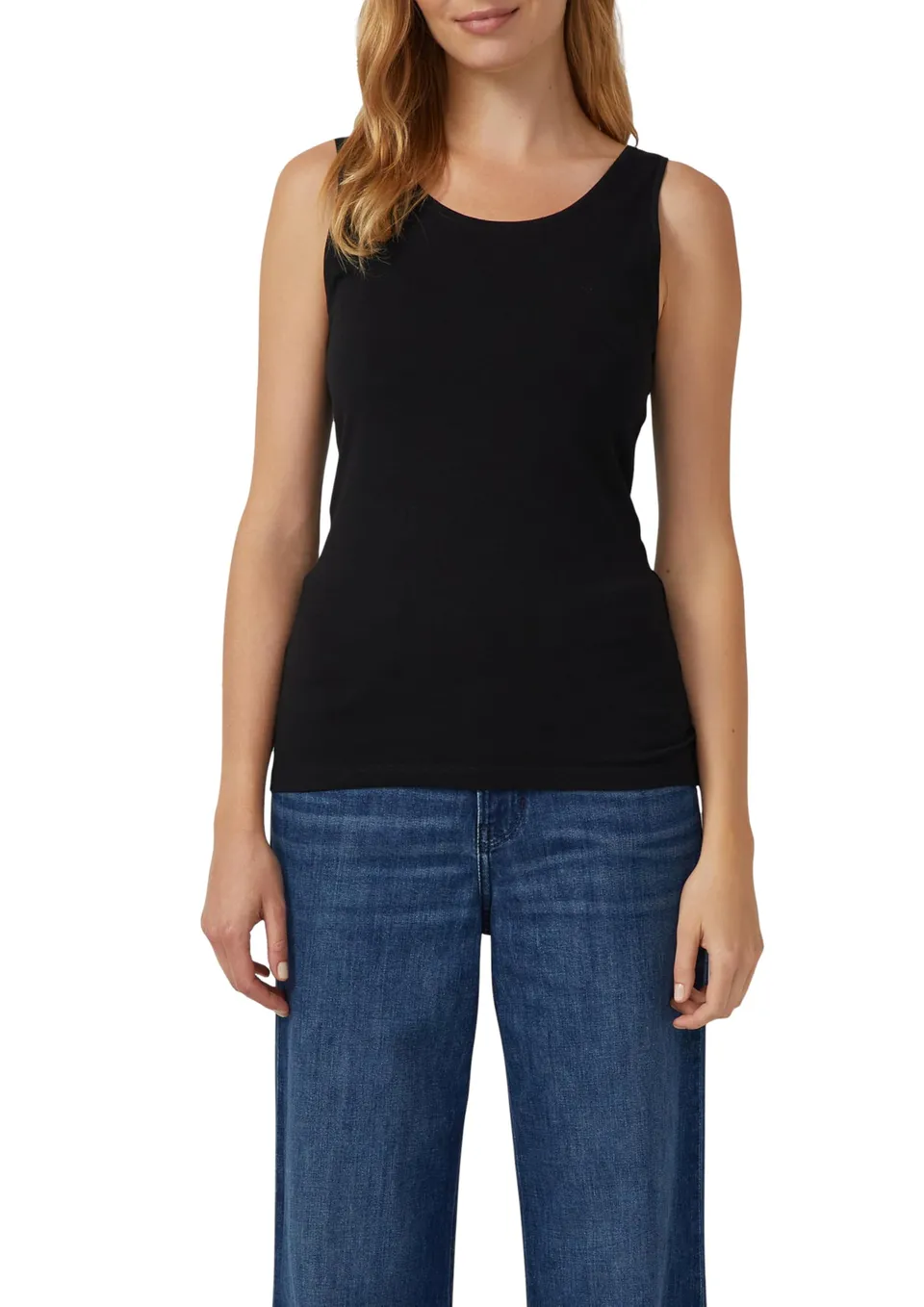 s.Oliver Basic Tops Jersey 2er-Pack weiß