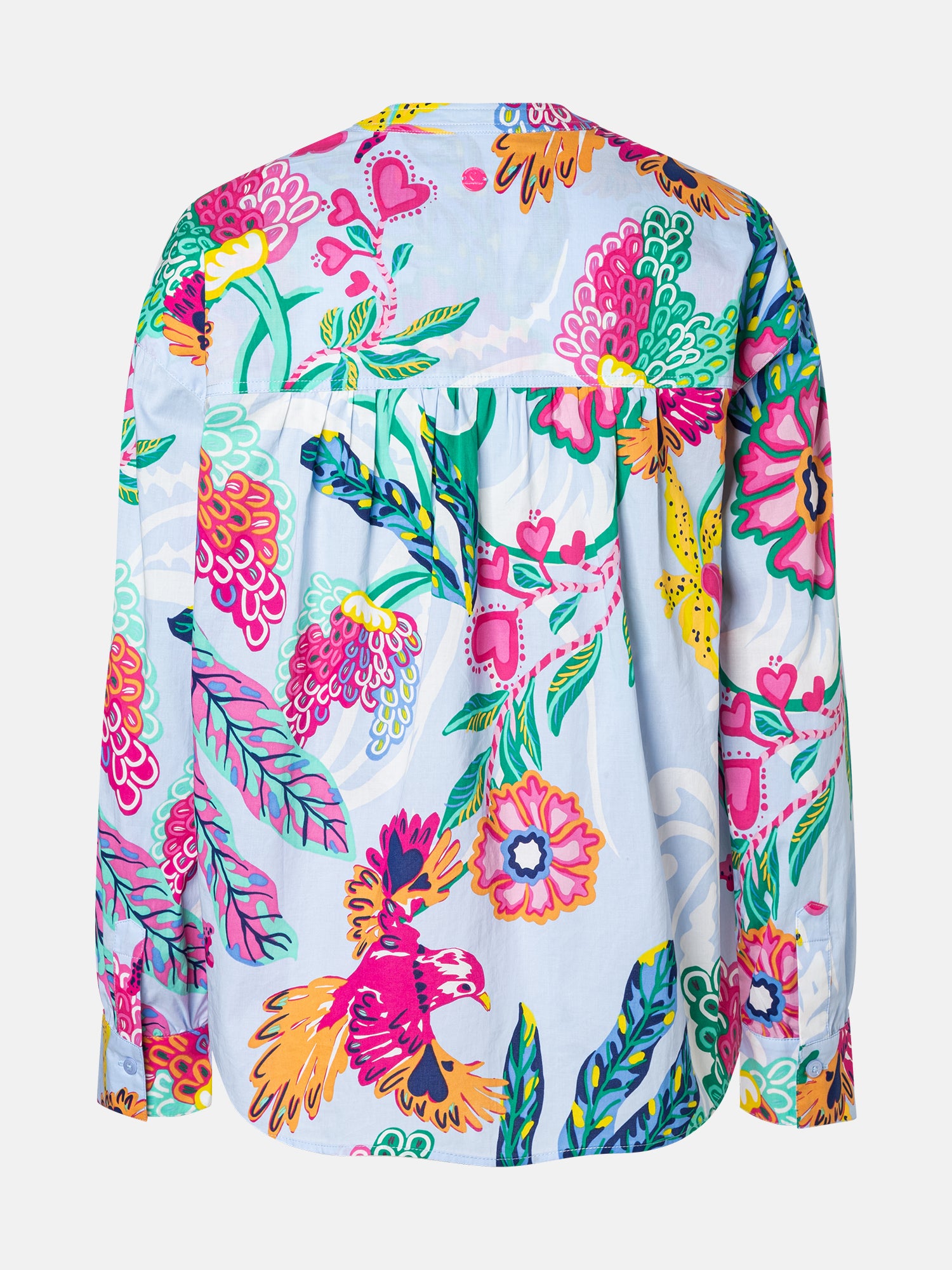 Lieblingsstück EdanaL Bluse Baumwolle hellblau Print
