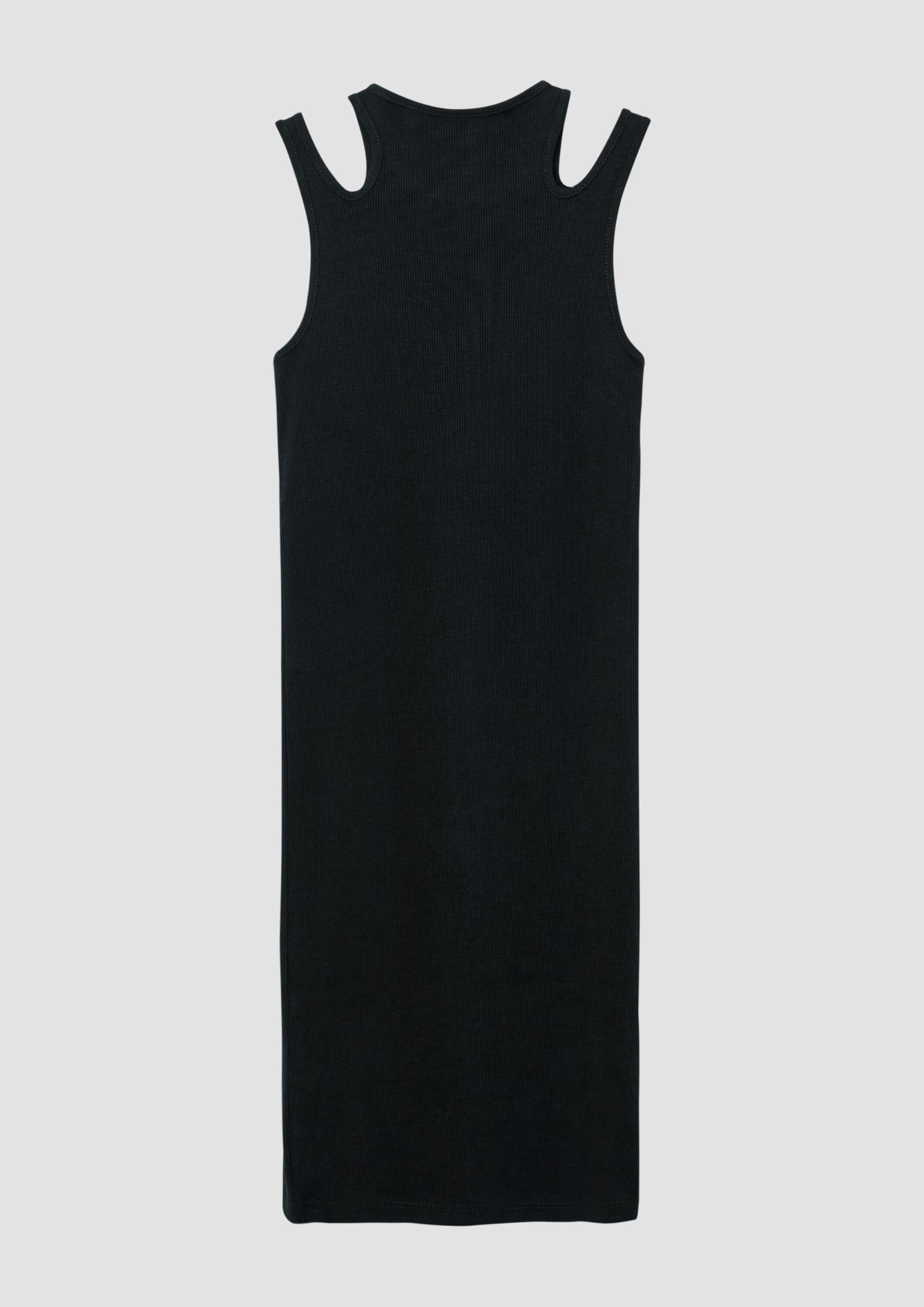 s.Oliver RED LABEL Kleid Ripp Slim-Fit Cut-Outs Gr.170 navy
