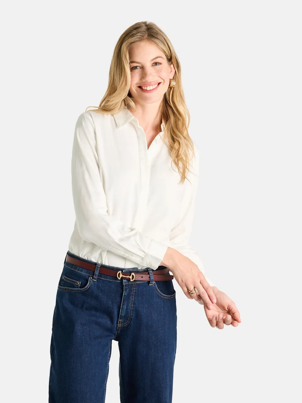 Lieblingsstück LeneL Bluse offwhite Baumwolle