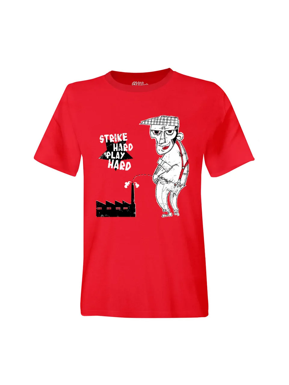 dna merch Strike Hard Play Hard T-Shirt Biobaumwolle