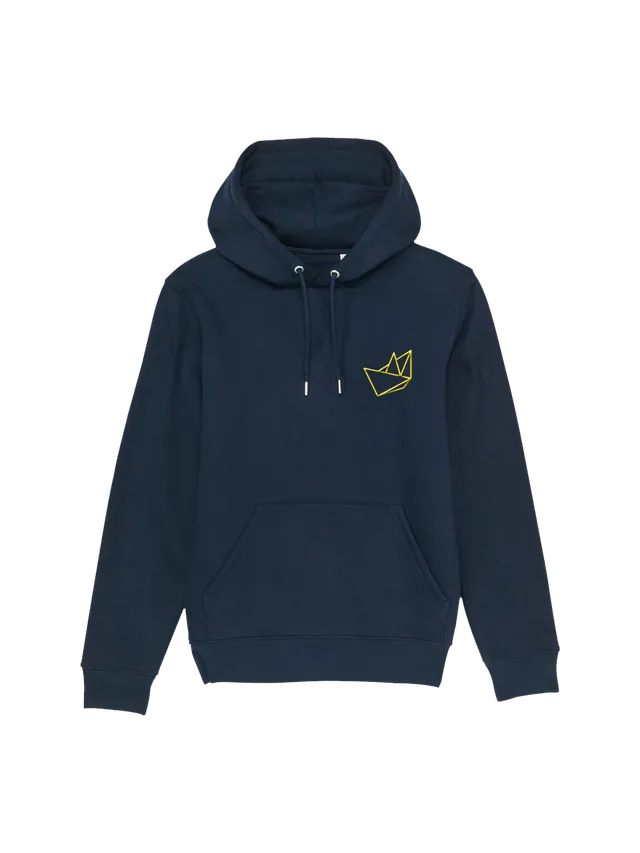 dna merch United4Rescue BOOT Kapuzenpullover gestickt Bio-Mix