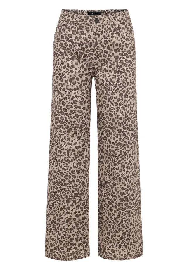 zero Leo-Hose mit weitem Bein Hose 40 Beige Brown