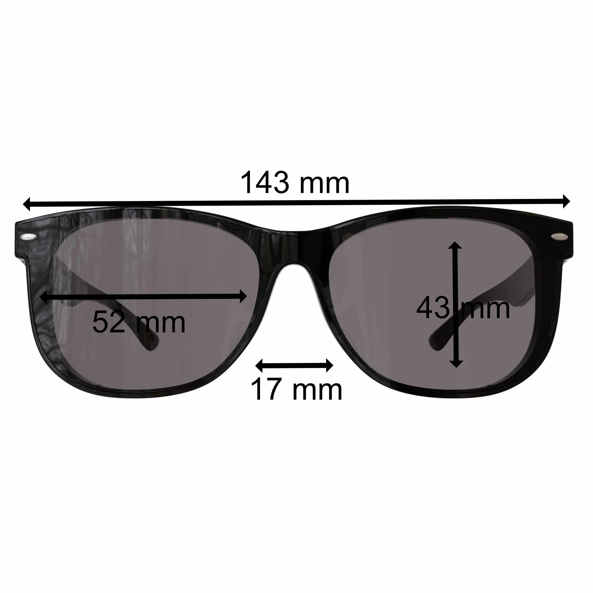 BEZLIT Unisex Sonnenbrille Schwarz polarisiert UV400