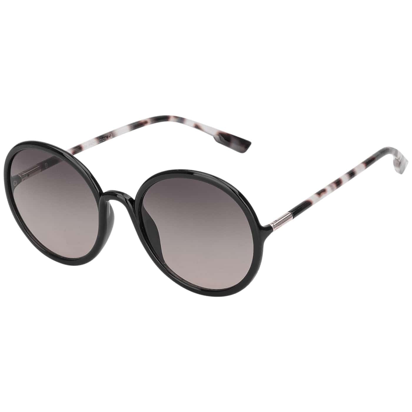 BEZLIT Damen Sonnenbrille rund Braun-leopard UV400 Vintage