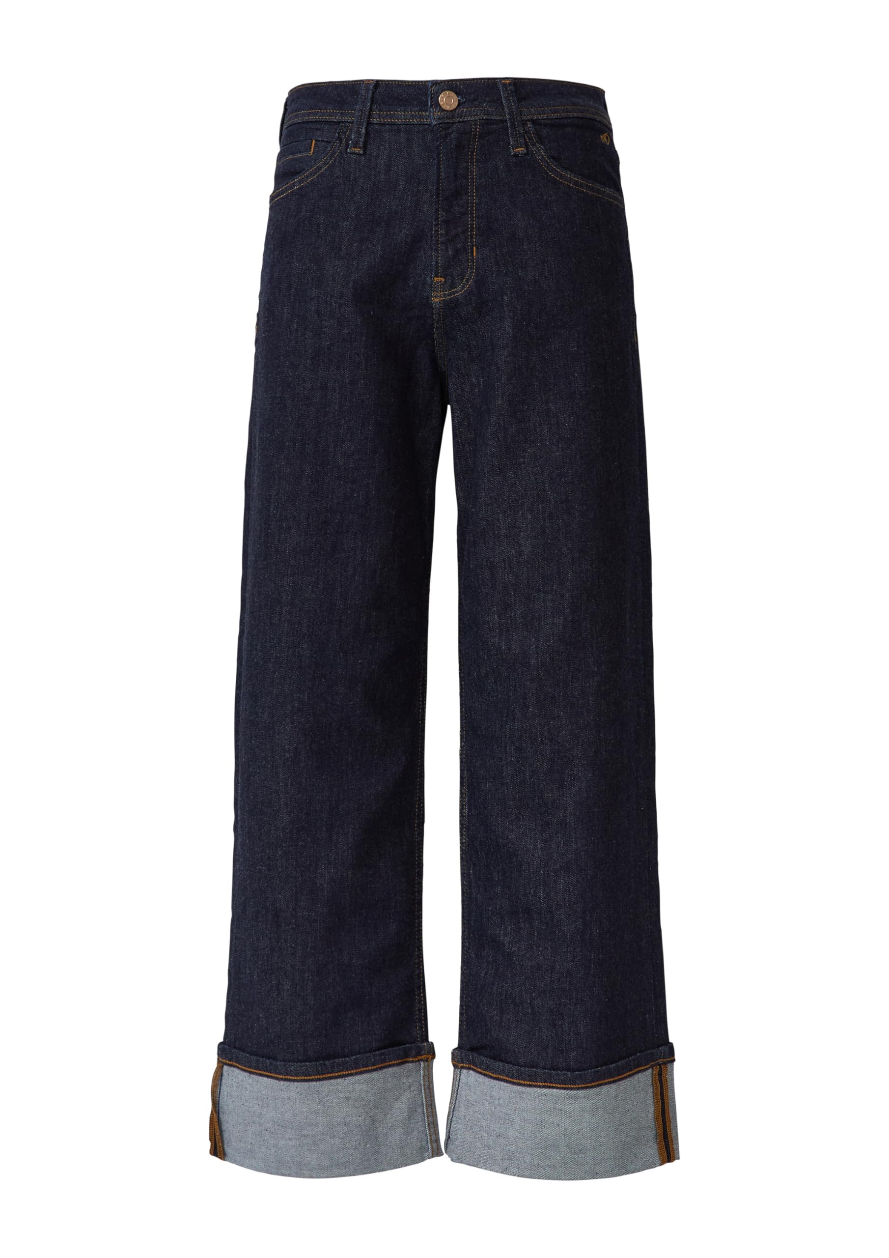 s.Oliver Suri Cropped Jeans Wide Fit 34 Rollsaum
