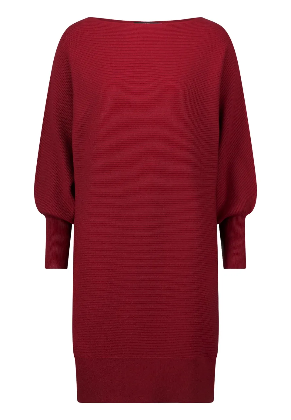 zero Strickkleid strukturiert U-Boot Cabernet Gr.40