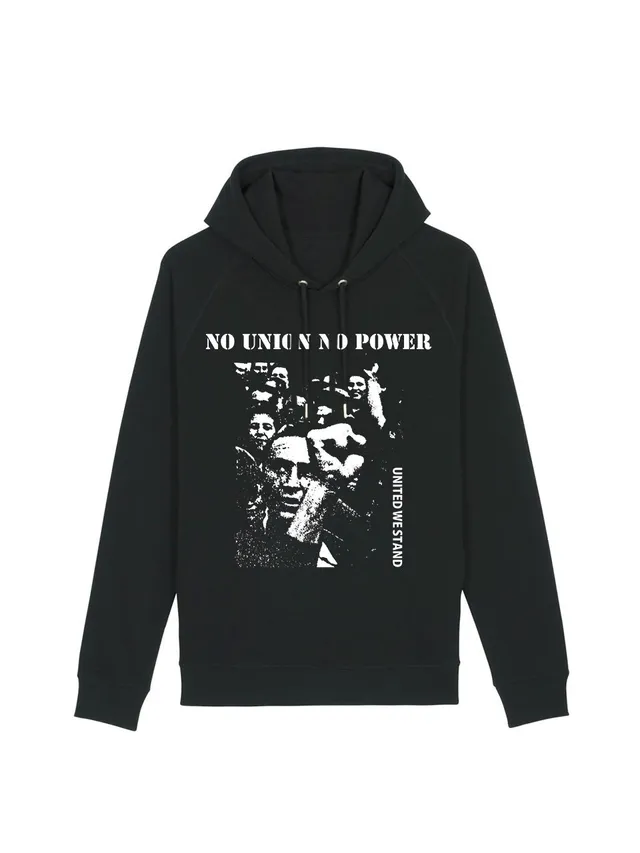 dna merch No Union No Power Hoodie Bio-Baumwolle