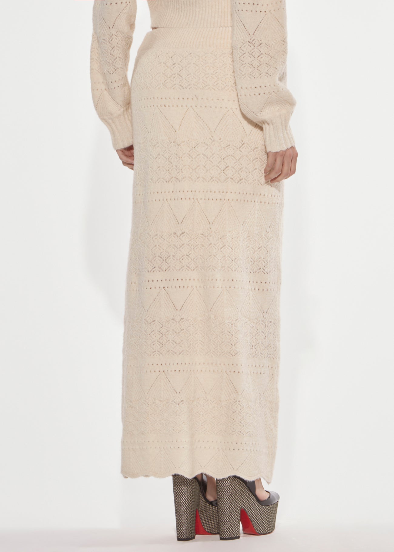 Denny Rose Lochstrick Rock lang angora gerade