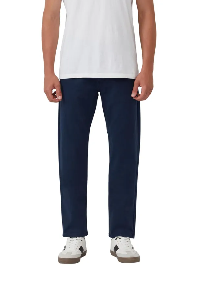 s.Oliver RED LABEL Chinohose 34W/34L Navy Baumwolle
