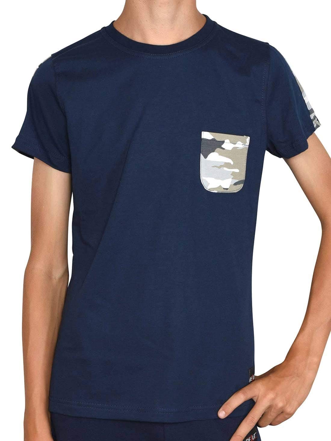BEZLIT Jungen T-Shirt Brusttasche Camouflage Baumwolle